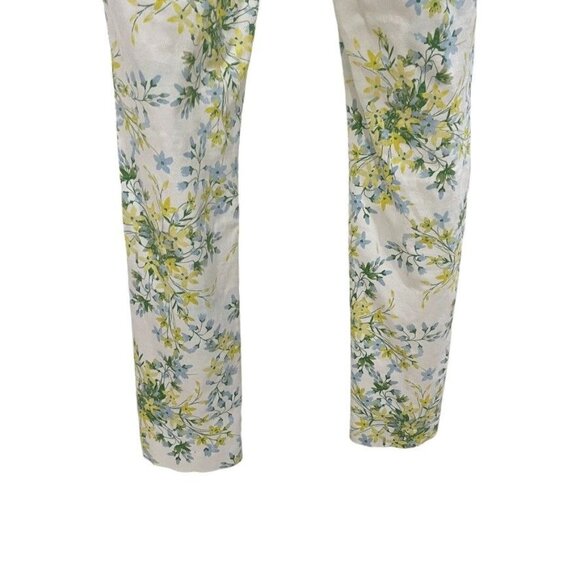 Calvin Klein Floral Print Pants XS Casual Summer Beach Elegant Vacation Boho - Picture 6 of 9